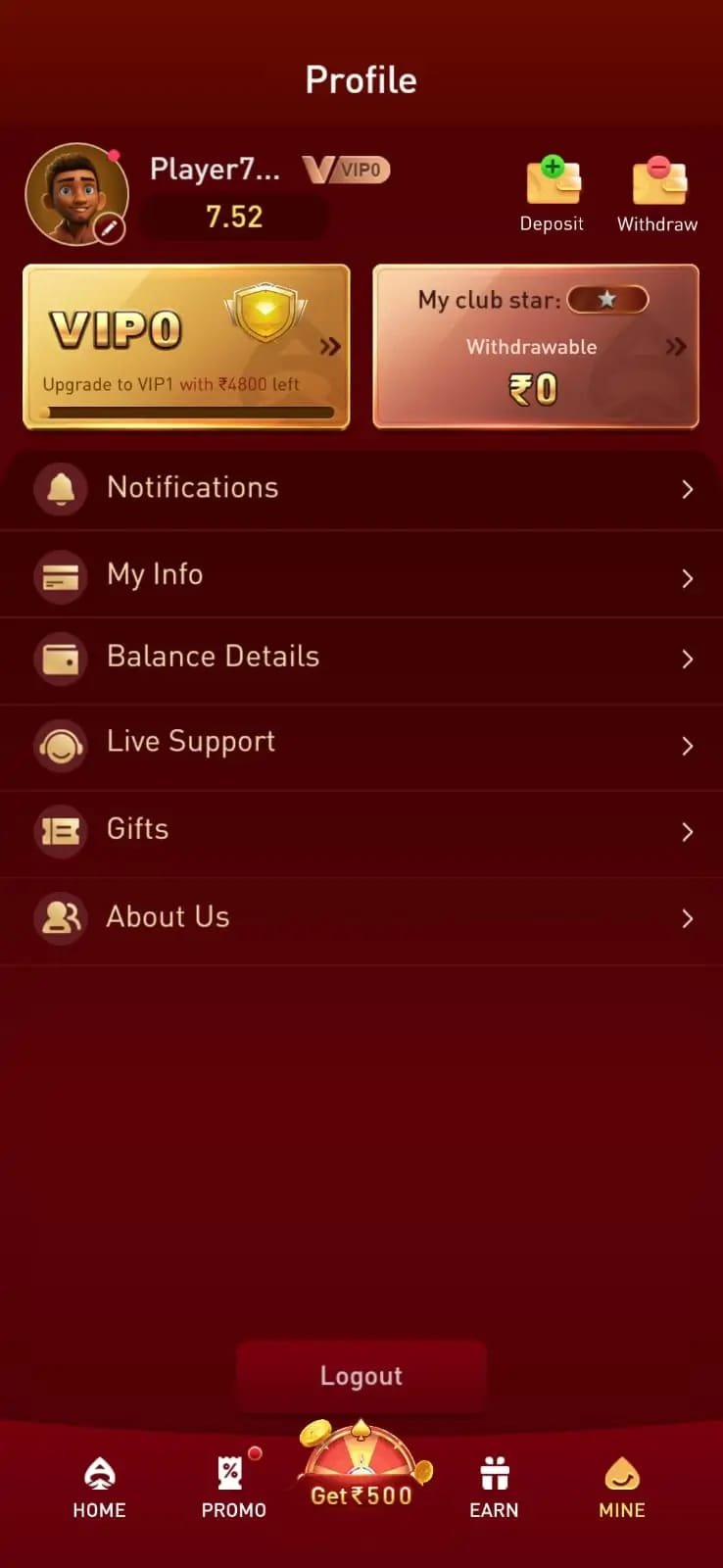 IE777 Android app interface 2026 – Smooth Gaming